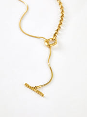 Golden Lariat Y-Necklace