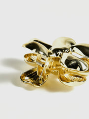 Golden Flower Hair Claw