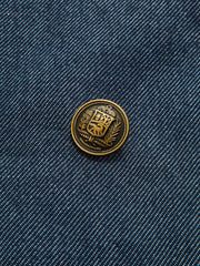 Cotton Lapel Denim Blazer