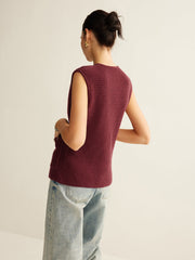 Button Down Cozy Sweater Vest