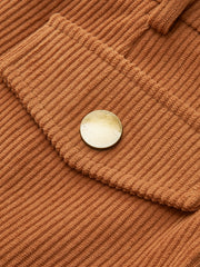 Corduroy Pleated Mini Skirt