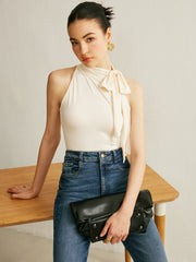 Tie Neck Halter Top