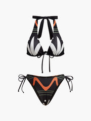 Halter Neck Tie-Back Bikini Set