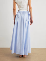 Cotton A-Line Skirt With Pockets