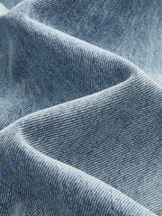 Asymmetric Waist Wide-Leg Jeans