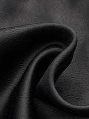 Satin Draped Halter Bodysuit