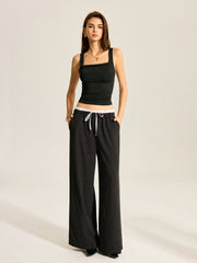 Striped Wide-Leg Pants