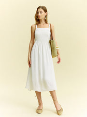 Pleated Midi Dress