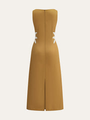 Embroidered Sleeveless Dress