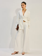 Oversized Belted Blazer