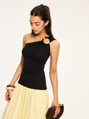 Asymmetrical One-Shoulder Top