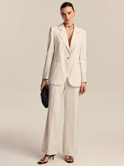 Tencel-Linen Blend Blazer