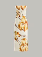 Floral-Print Midi Dress