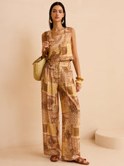 Ethnic Print Pants Set