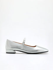 Square Toe Block Heel Mary Jane Shoes