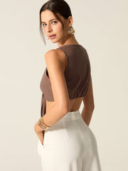 Tie-Front Crop Top