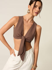Tie-Front Crop Top
