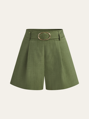 Belted Pocket Shorts