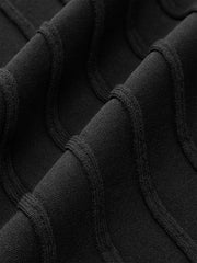 Slit-Front Textured Knit Midi Skirt