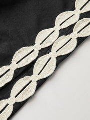 Contrast Trim Maxi Dress