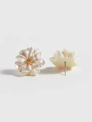 Resin Flower Stud Earrings