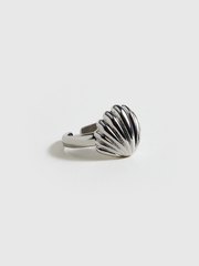 Silve-Tone Shell-Shaped Ring