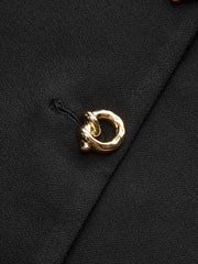 Metal Detail V-Neck Vest