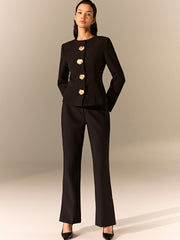 Metal Detail Tailored Blazer