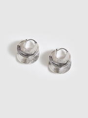 Textured Hoop Earrings