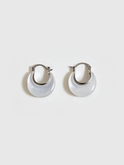 Mother of Pearl Hoop Earrings