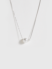 Dual Pearl Pendant Necklace