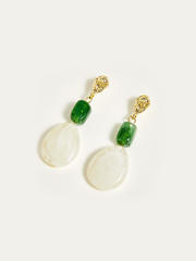 Irregular Resin Bead Drop Earrings