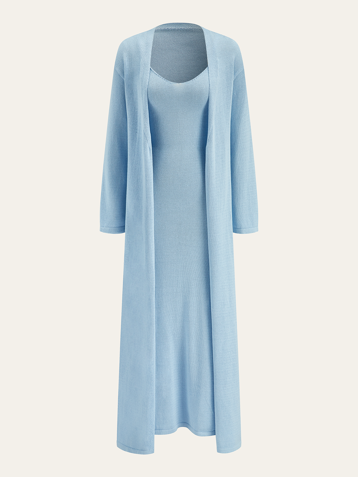 Cami Maxi Dress & Long-Sleeve Cardigan Two-Piece Set