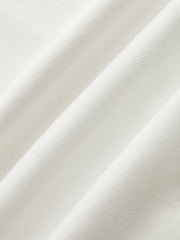 Cotton Blend Cap Sleeve Side-Tie T-Shirt