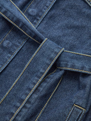 Belted Denim Shirt Jacket