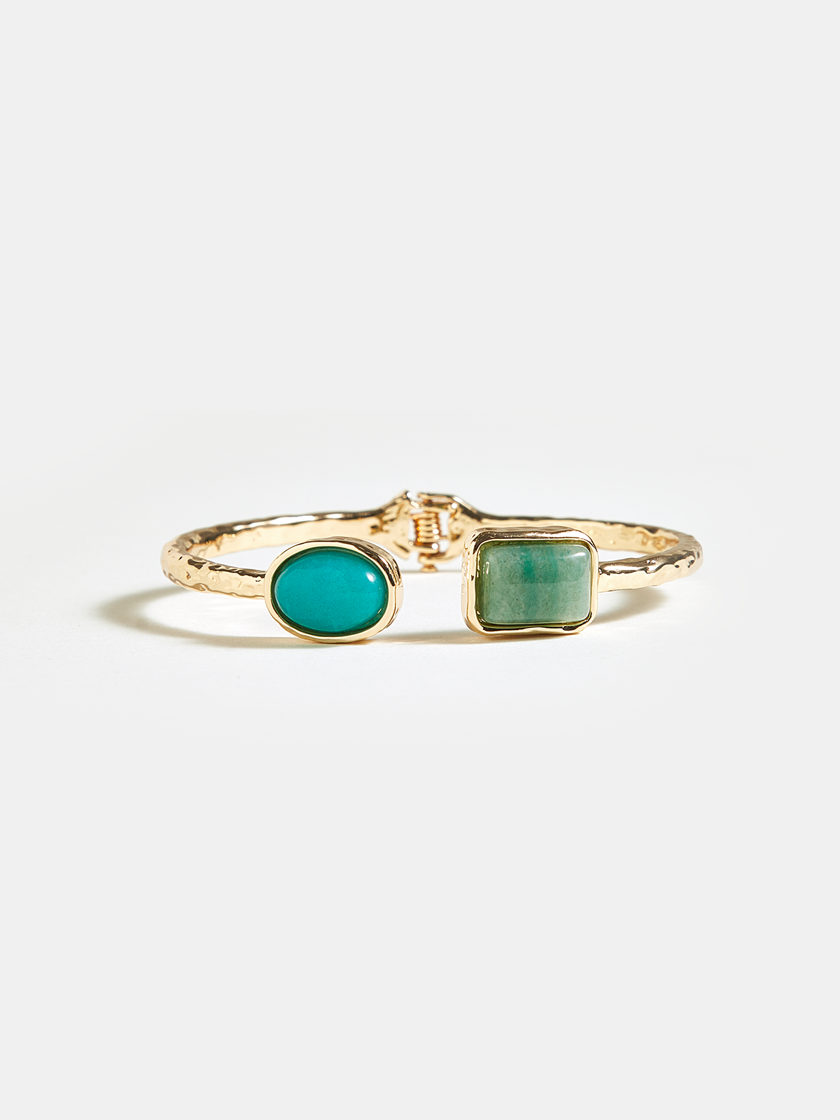 Hammered Turquoise Bracelet
