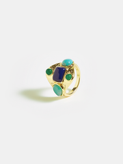Multi-Stone Golden Ring