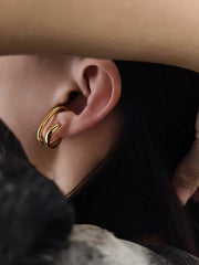 1pc Double-Hoop Ear Clip