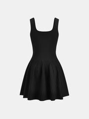 Rhinestone-Embellished Slim Fit Mini Dress