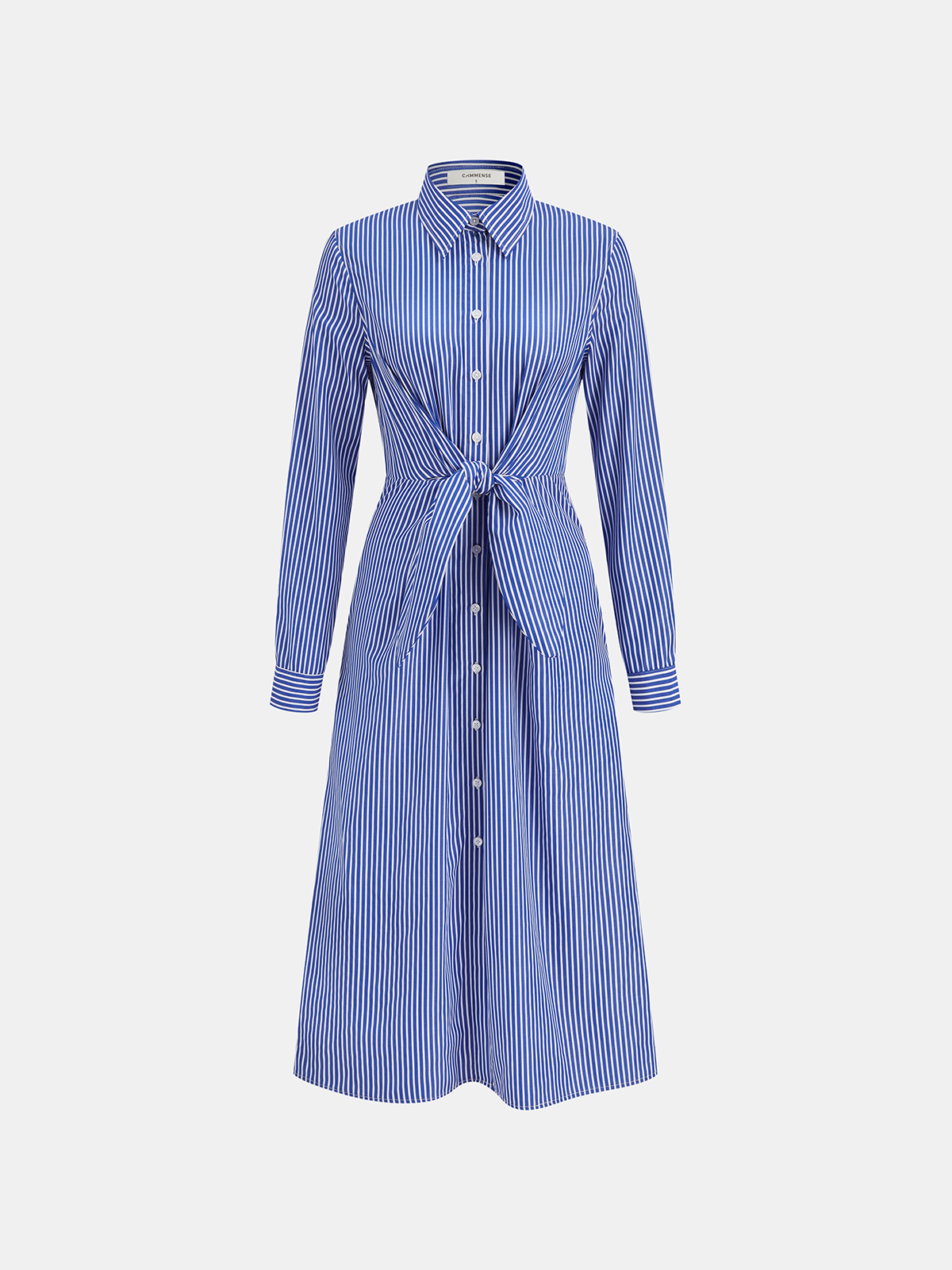 Striped Knot Shirt Dress