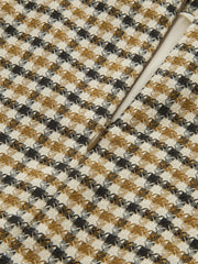 Metal Detail Checkered Mini Skirt