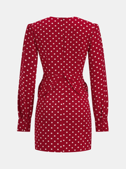 Polka Dot Rosette Top and Skirt Set