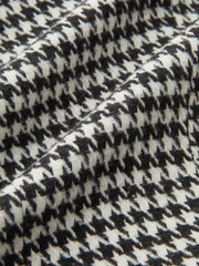 Houndstooth Tweed Belted Vest