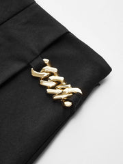Chain Detail Pleat Skorts
