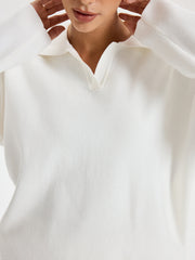 Oversized Polo Jumper & Pants Set
