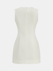 Metal Detail Sleeveless Mini Dress