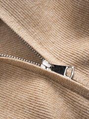 Knitted Zip-Up Jacket and Wide-Leg Pants Set