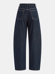 Mid-Waist Curved-Leg Jeans