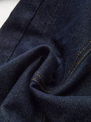 Horsebit Detail Denim Mid-Waist Jeans