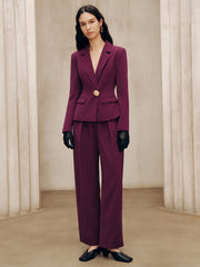 Metal Detail Tailored Blazer